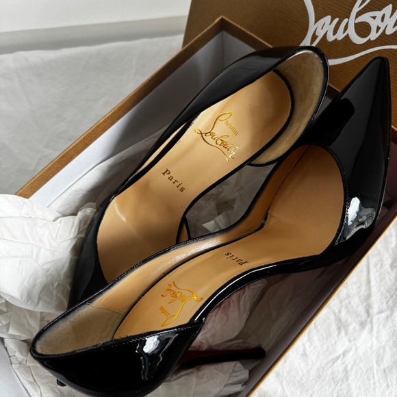 Christian Louboutin Iriza 100 Patent black heels -Size 38- US 8 - Picture 4 of 7